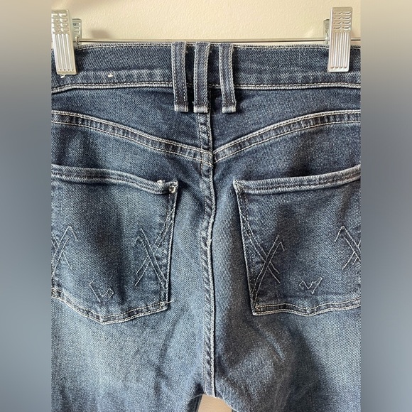 McGuire, waist 26, style code 246A, dark wash straight or bootcut leg denim jean - Picture 3 of 6